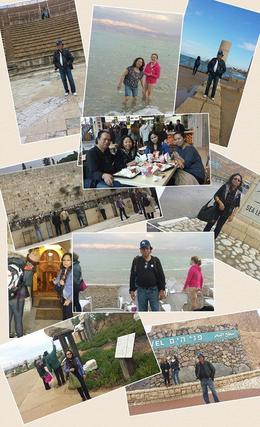 Photo of Collage on our tour of holy sites incl Caesaria, Haifa,Dead Sea and Masada. A solo Thanksgiving Week tour for me and my wife, Minda. Thanks to Viator and the tour operators and guides, our visit to the sites were enlightening, and a very happy experience altogether. ... , chancesr28 - November 2014
