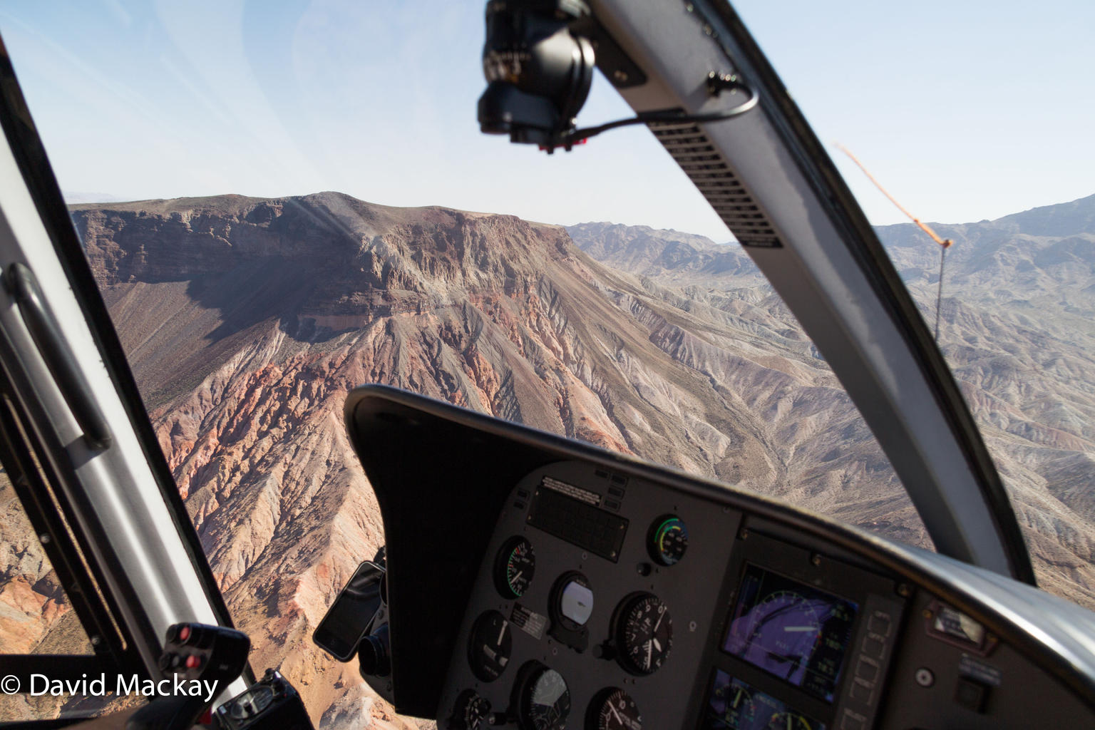 View from helicopter