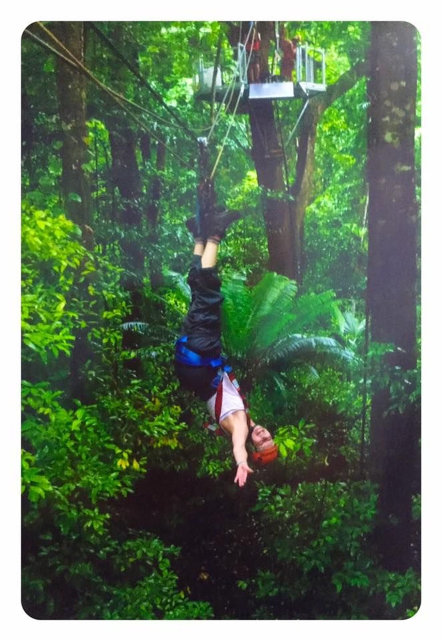 Zip Lining Upside Down
