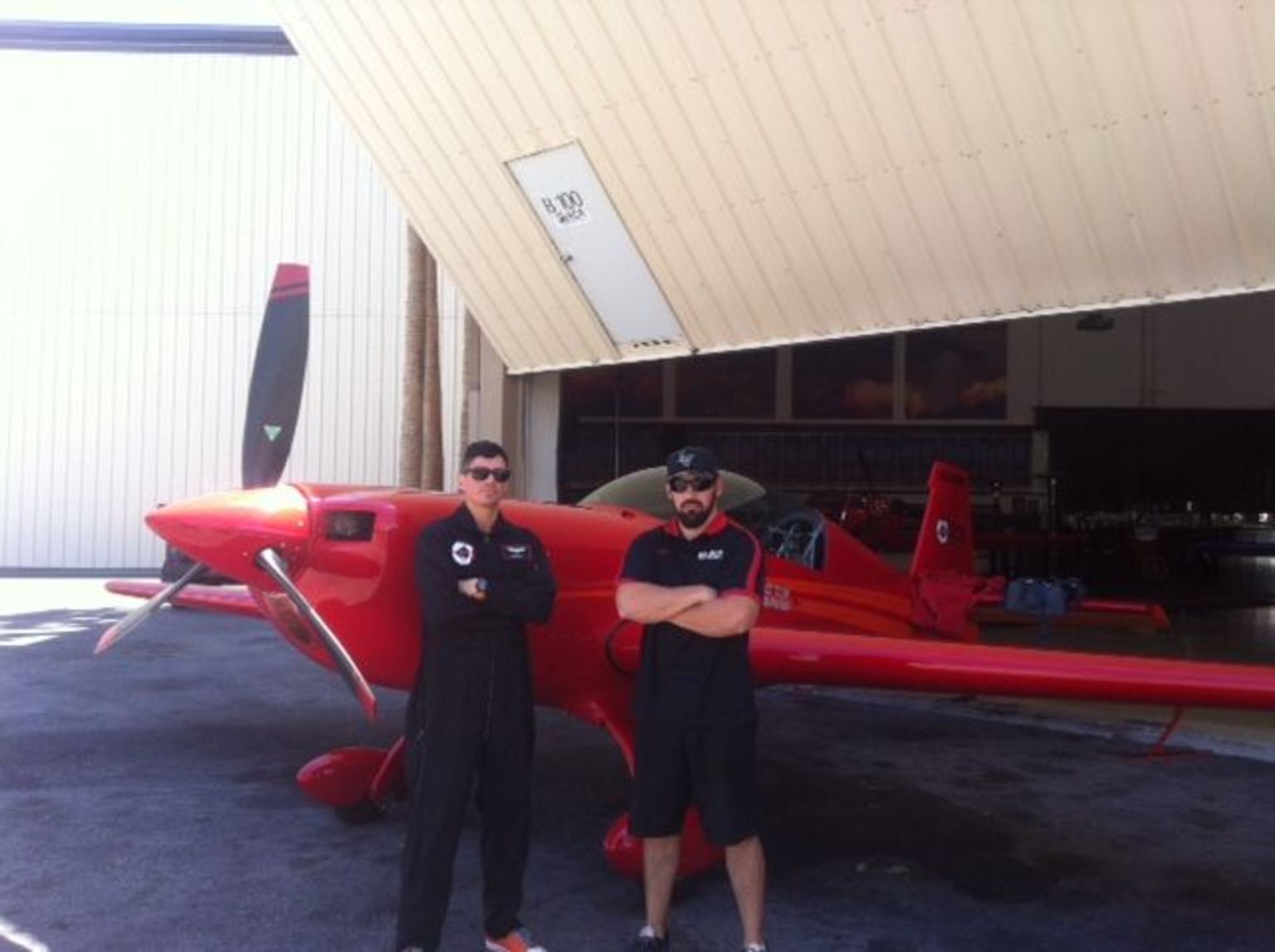 Kyle, my pilot and I.