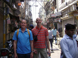 Photo of Ken - Stephen Crowded Delhi Lane Chandni Chowk Market side street. It was still early in the morning, so not completely crowded. , Balti-most - May 2011