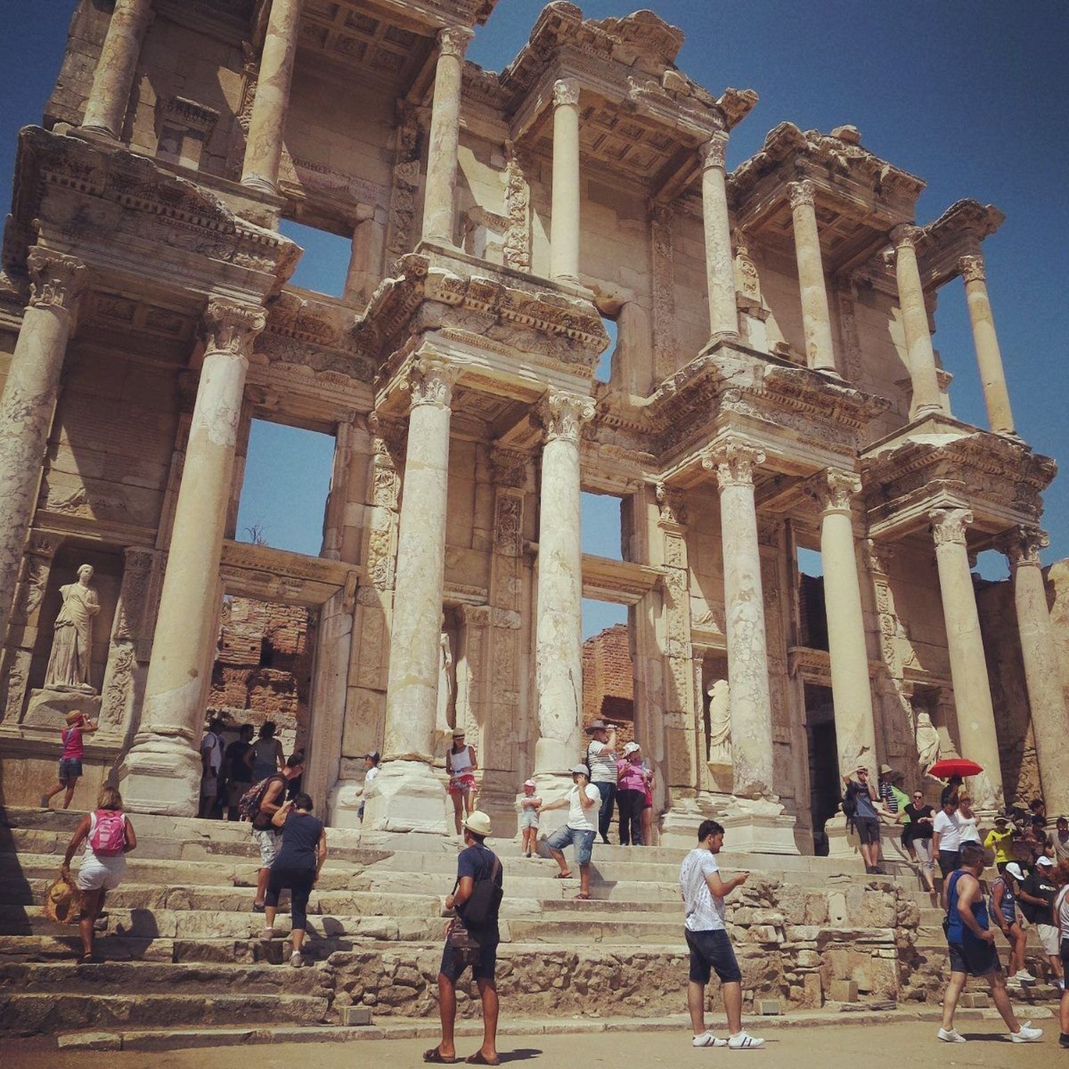 The famous library at Ephesus