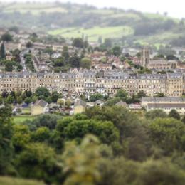 Photo of Charming city of Bath from afar Although we did get the usual photos of the Roman Baths, I loved how even on our way, the coach would slow down to give us a different view of the charming city of Bath. , Arlene H - September 2016