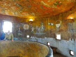 Photo of Interior of the Watchtower Scene from inside the Desert View Watchtower showing one of the floors and ceiling. , Stanley O - May 2016