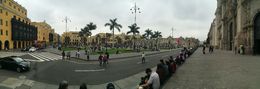 Photo of Lima Plaza Mayor Lima Plaza Mayor on a Sunday afternoon - with locals enjoying the day with family and friends. , lrs - November 2015