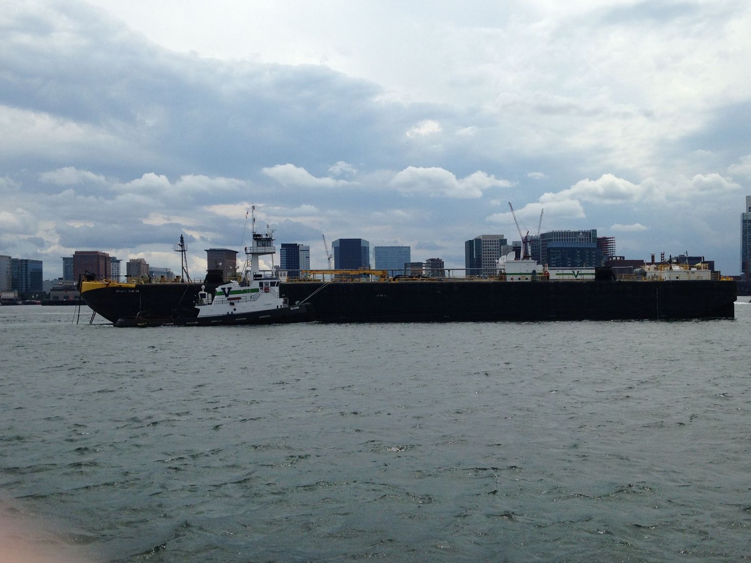 Tanker near the harbor.