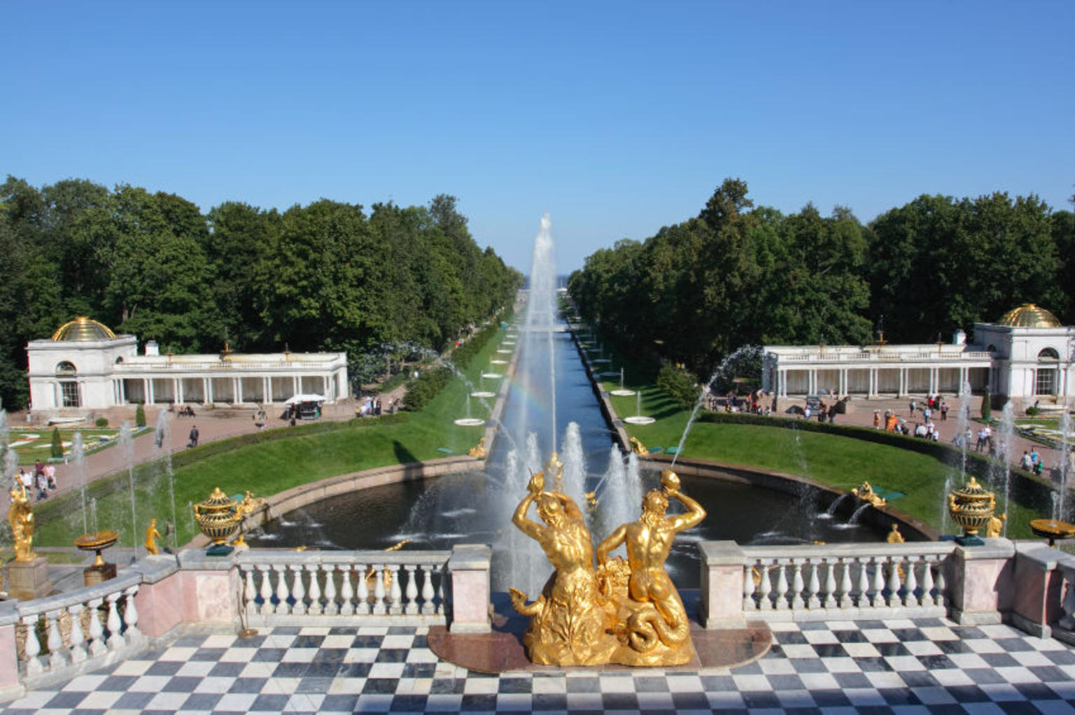 The Samson Fountain and Sea Channel in Peterhof