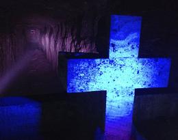Photo of Zipaquirá Salt Cathedral and Laguna de Guatavita Day Trip from Bogotá A cross made of salt at the Zipaquira salt cathedral. - September 2013