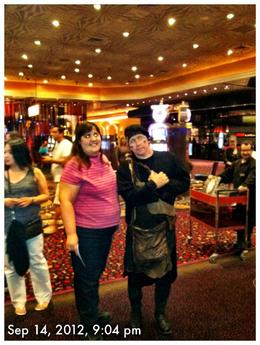Photo of las vegas 198 was able to take a pic of one of the performers before the show, dont take out your cell phone for any reason during the performance, took mine out to see what time it was and was yelled at, , TOM G - September 2012