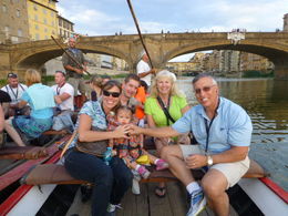 Photo of On the barchetto Riding on a barchetto down the Arno river under the Ponte Vecchio bridge. , Bob C - August 2015