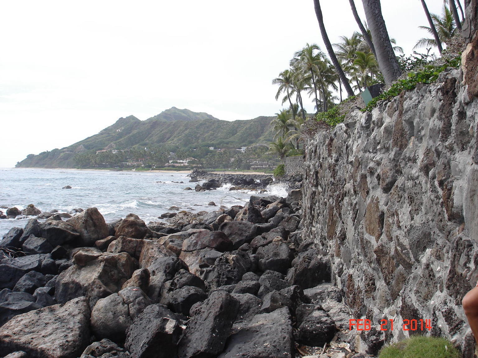 The back side of Diamond Head