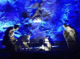 Photo of Zipaquirá Salt Cathedral and Laguna de Guatavita Day Trip from Bogotá A manger scene made out of salt. - September 2013