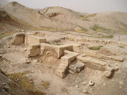Photo of Dwelling foundations unearthed at Tell es-Sultan in Jericho, Jerusalem Dwelling foundations unearthed at Tell es-Sultan in Jericho, Jerusalem by Abraham via Wikipedia ~ used under CC license - November 2011