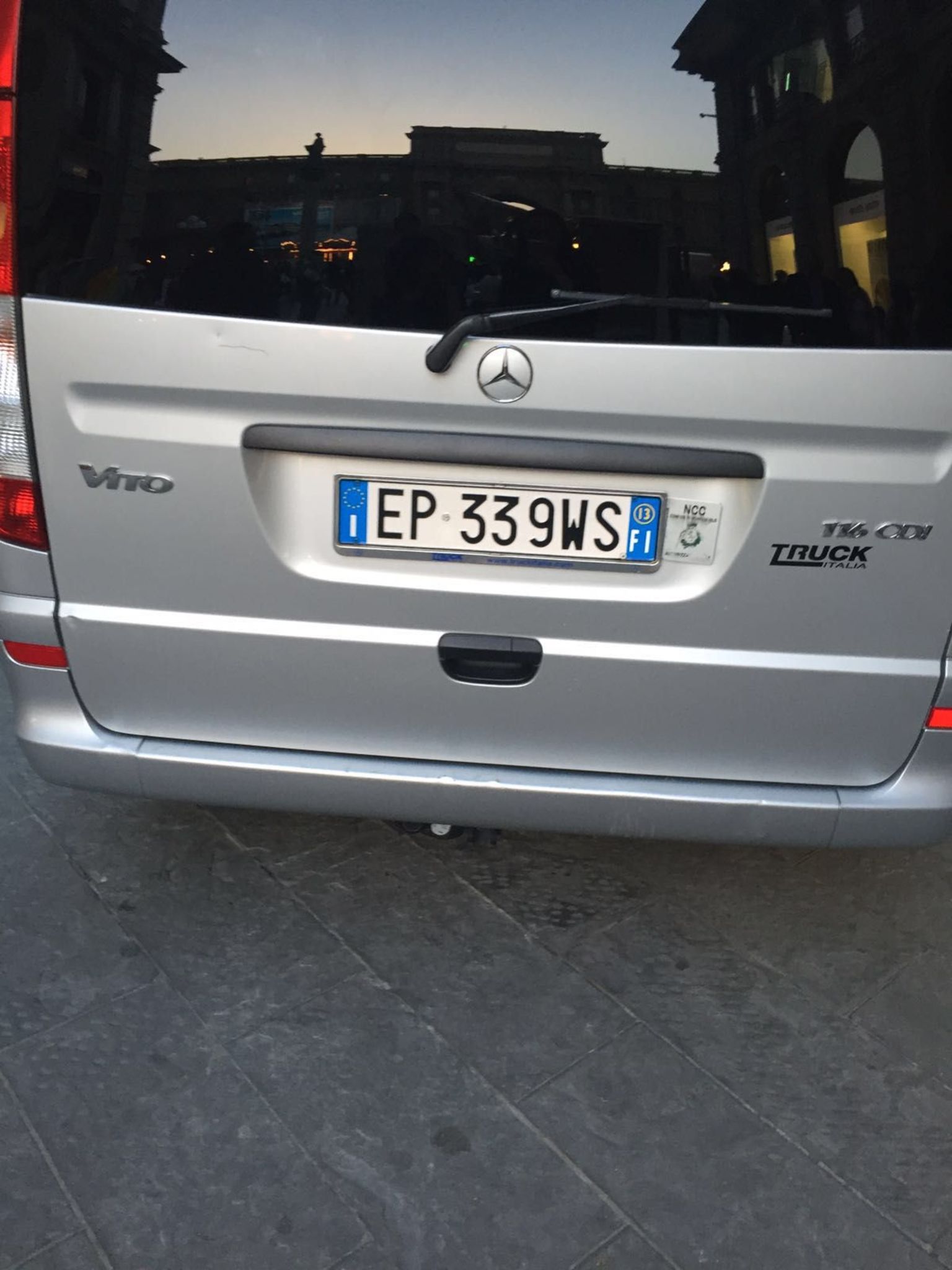 number plate of our transfer from hell