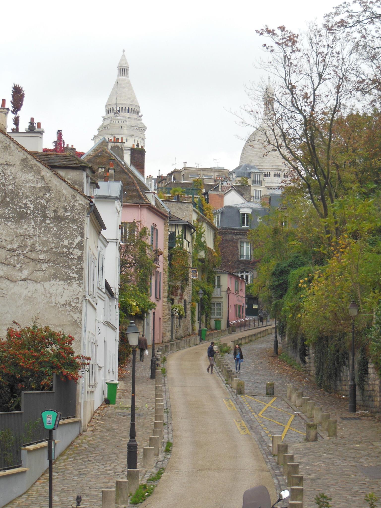 A narrow street of Montmartre