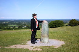 Photo of Hill of Tara Harry, our tour guide, giving us the fascinating history of the Hill of Tara , Meg - August 2014