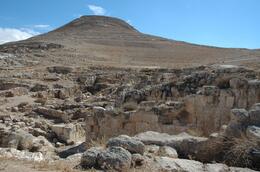 Photo of Man-made mountain from Lower Herodium Man-made mountain from Lower Herodium , Jerusalem Expert: Shmuel - February 2011