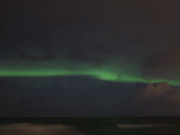 Photo of One of the photos my camera saw! Only slightly visible and not legal northern light but amazing through the camera. , Georgina H - January 2016