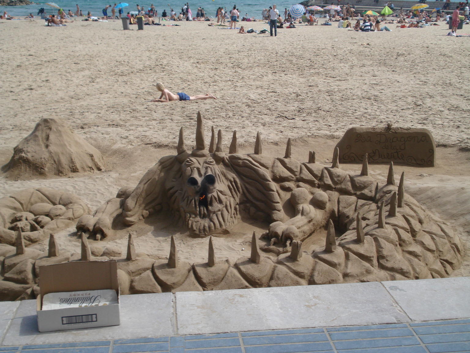 Sitges sand castle