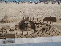 Photo of Sitges sand castle An amassing sand castle built on the beach at Sitges. , David F - August 2011