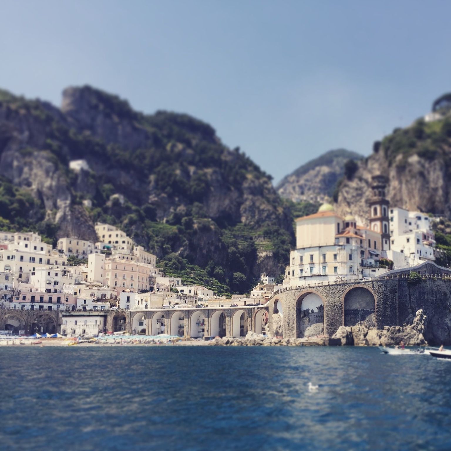 Amalfi coast via boat
