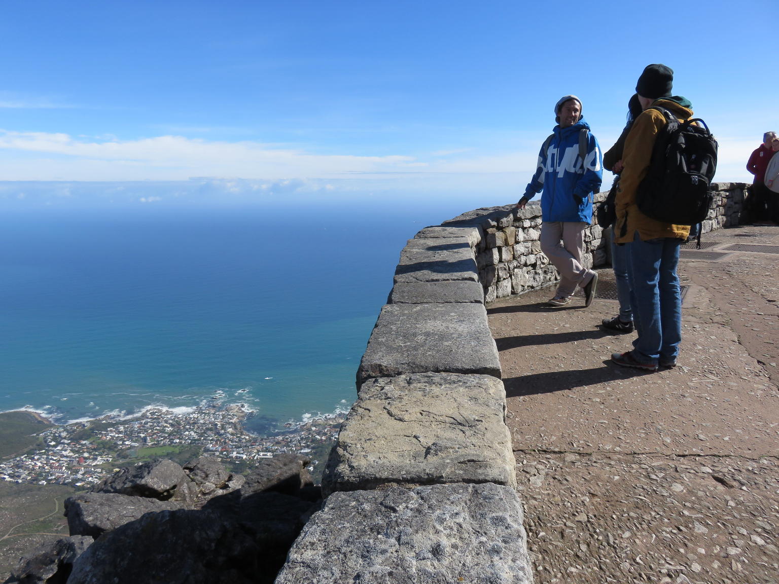 The top of Table Mountain overlooking Cape Town.