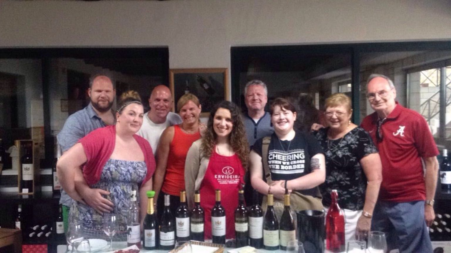 Tour inclueded Ervideira winery
