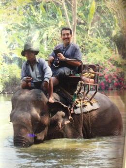 Photo of Riding the Elephant . In this tour we feed the Elephant and ride them and we ride the Bulls. , jarodi - February 2013