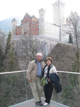 Photo of Royal Castles of Neuschwanstein and Linderhof Day Tour from Munich My husband and I standing in front of Neuschwanstein Castle. , Phillip S - March 2014