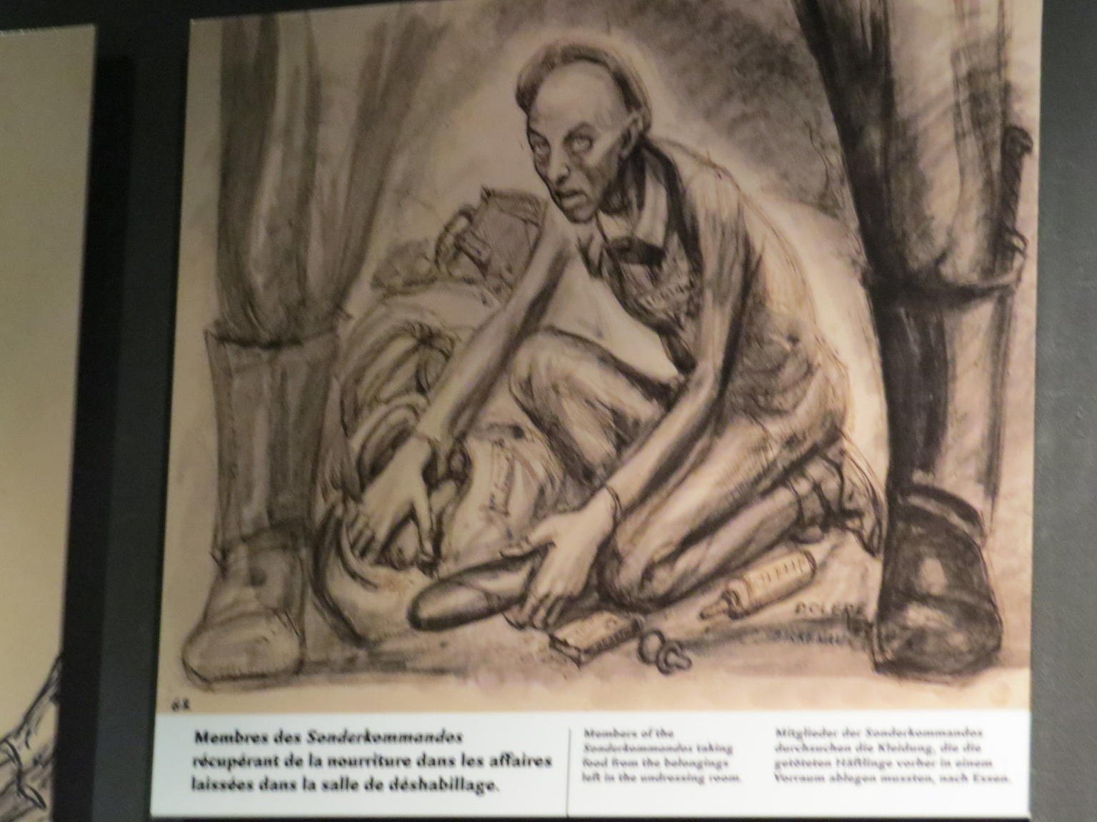 Some expressive art work which communicates what war felt like.