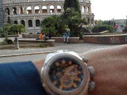 Photo of After the meeting time, no guide. This is at the square above the metro at the Colosseum. , Lloyd B - December 2014