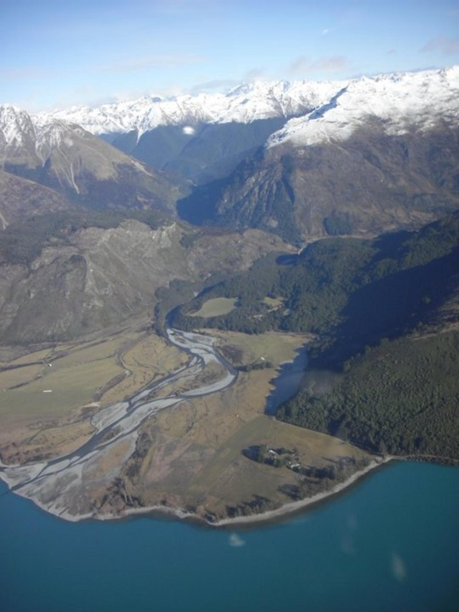 Southern Alps with lake