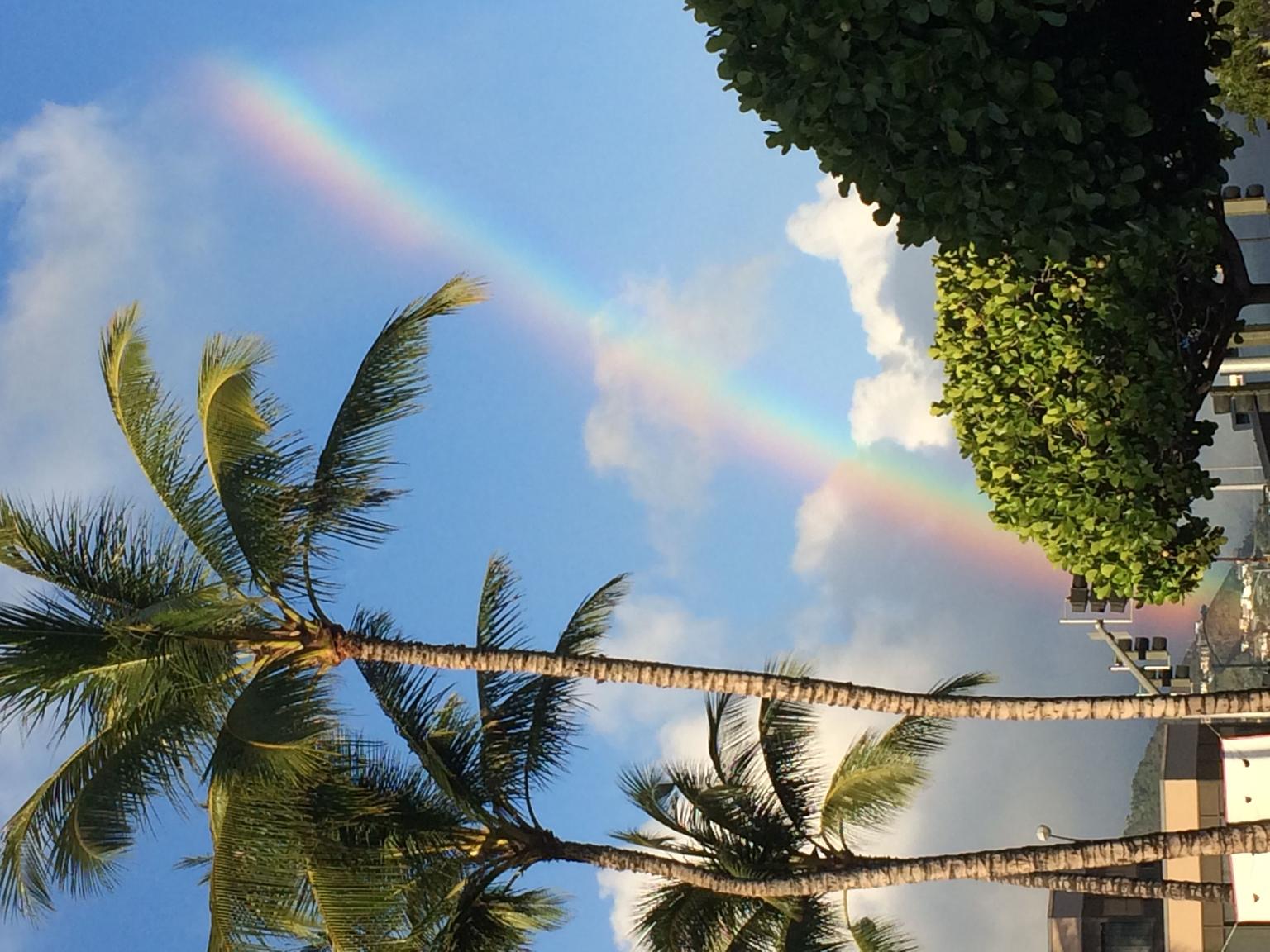 three rainbows in four days staying in Honolulu