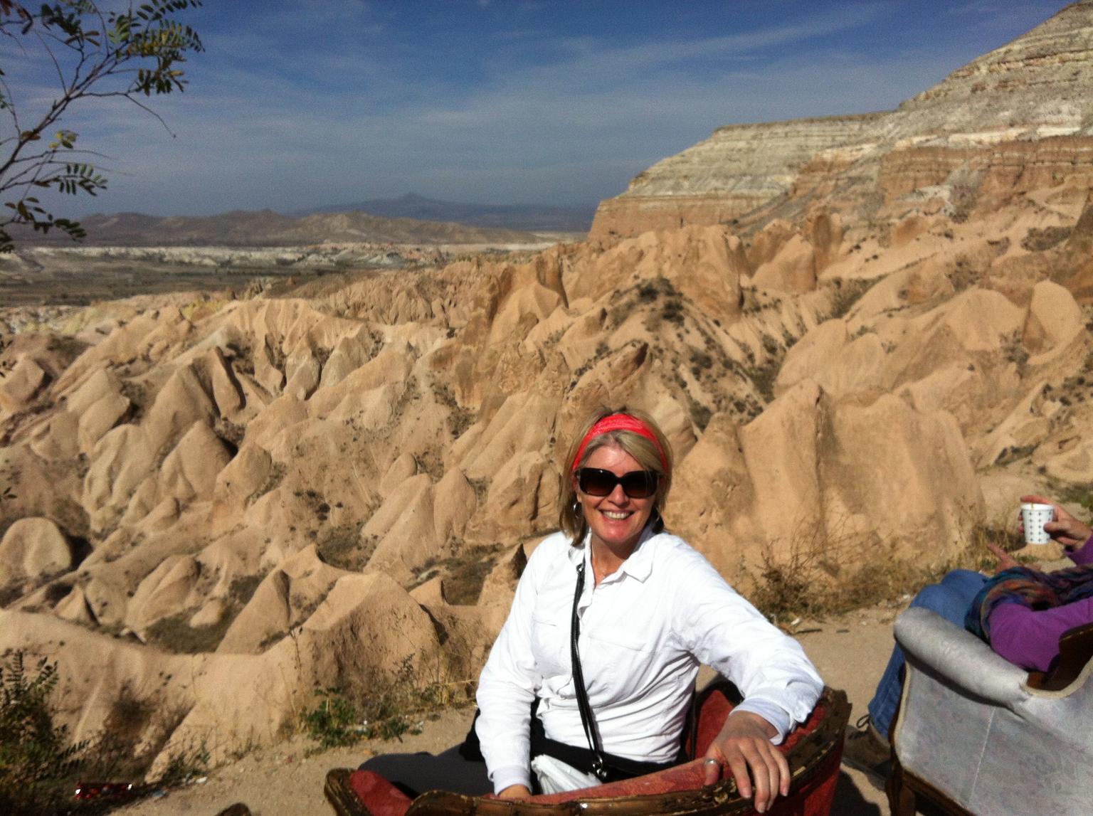 One of the wondrous sights in Cappadocia.