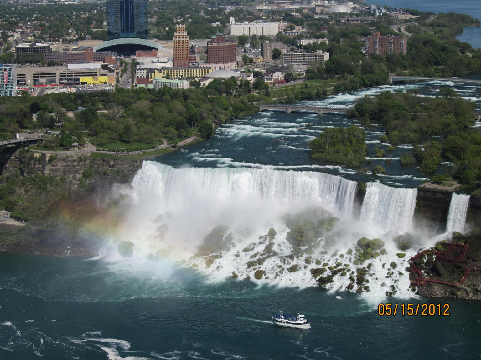 The American Falls and Bridal Falls