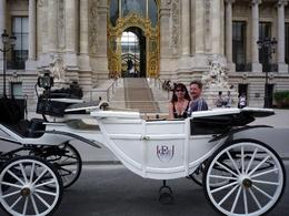 Photo of Carriage ride in Paris Picture of me and my husband taken by our driver in front of the Petit Palais in Paris., Beth S - August 2009