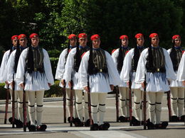 Photo of Changing of the Guard On Sunday mornings at 11 AM there is a large Changing of the Guard in front of the Parliament. , Kevin F - July 2015
