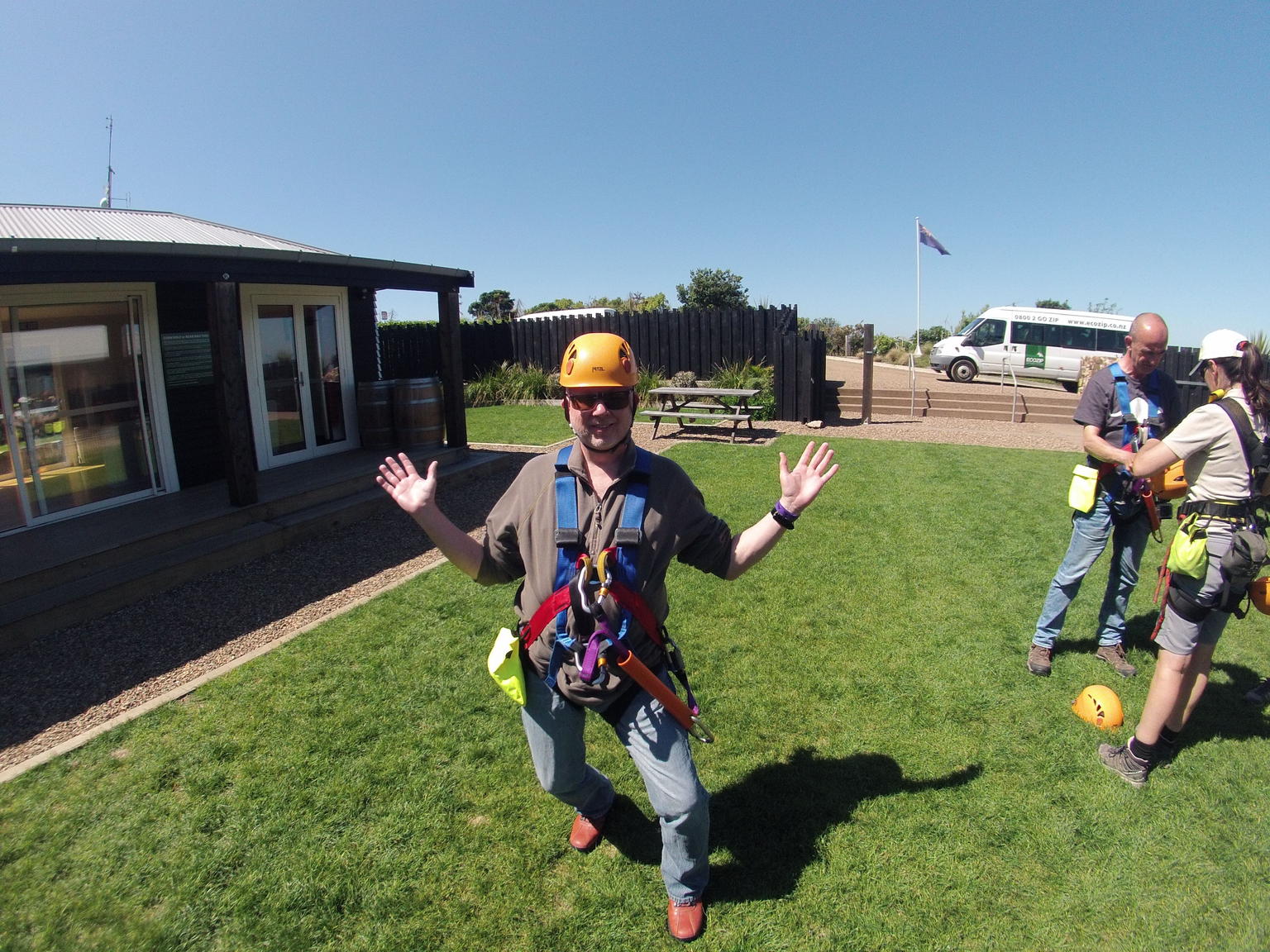 Rick at the ZIP LINE