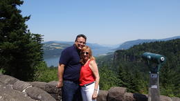 Photo of Columbia River Gorge Looking the Columbia River Gorge from Portland Women's Forum State Scenic Viewpoint, also known as Chanticleer Point. , Jamira G - July 2013