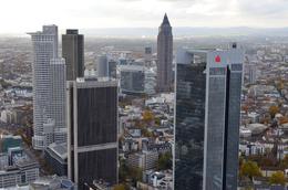 Photo of The maintower view of Frankfurt. The spectacular skyline seen from the summit of the maintower. , David Lally - December 2014