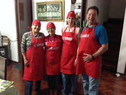 Photo of Peru Urban Adventures Cooking Class - Wonderful! From the left: Maestra Momma, Paula, April, and John , John C Schatte S - May 2015