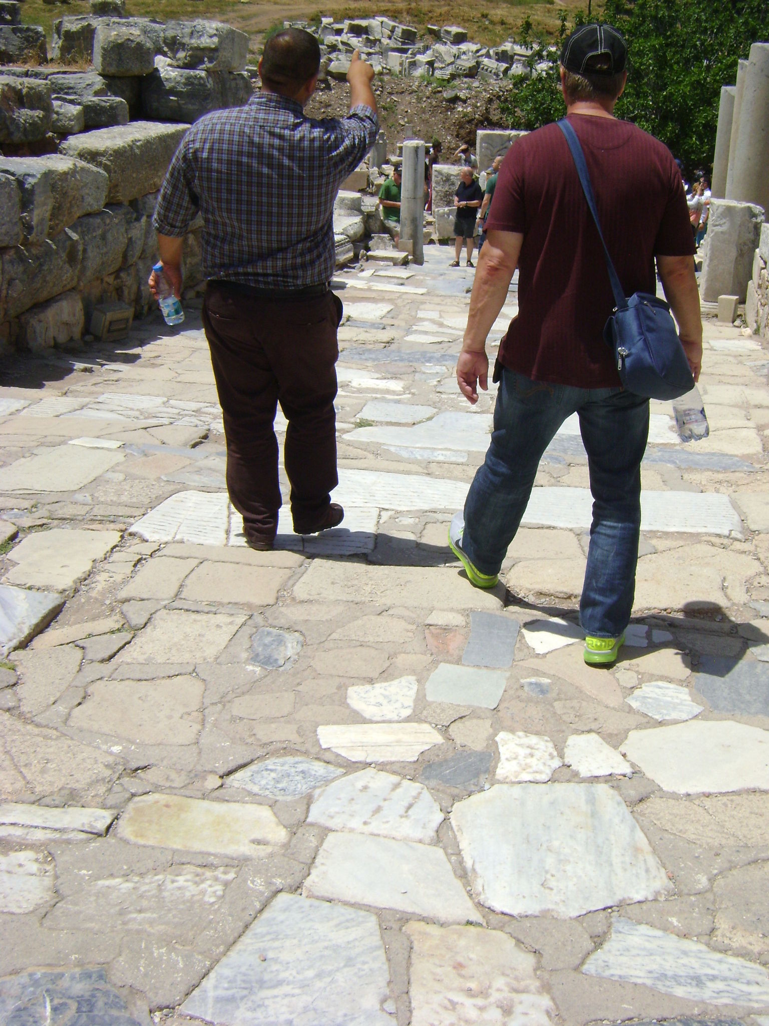 Walking through the ruins