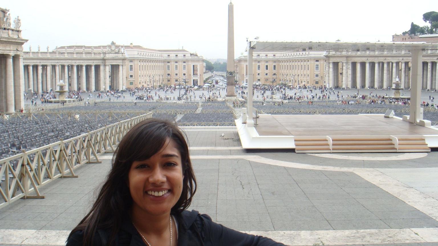 Me - Sadaf view of St. Peter's Square