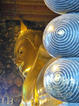 Photo of Reclining Buddha A view of the toes up to the head of the Reclining Buddha., kellythepea - October 2010