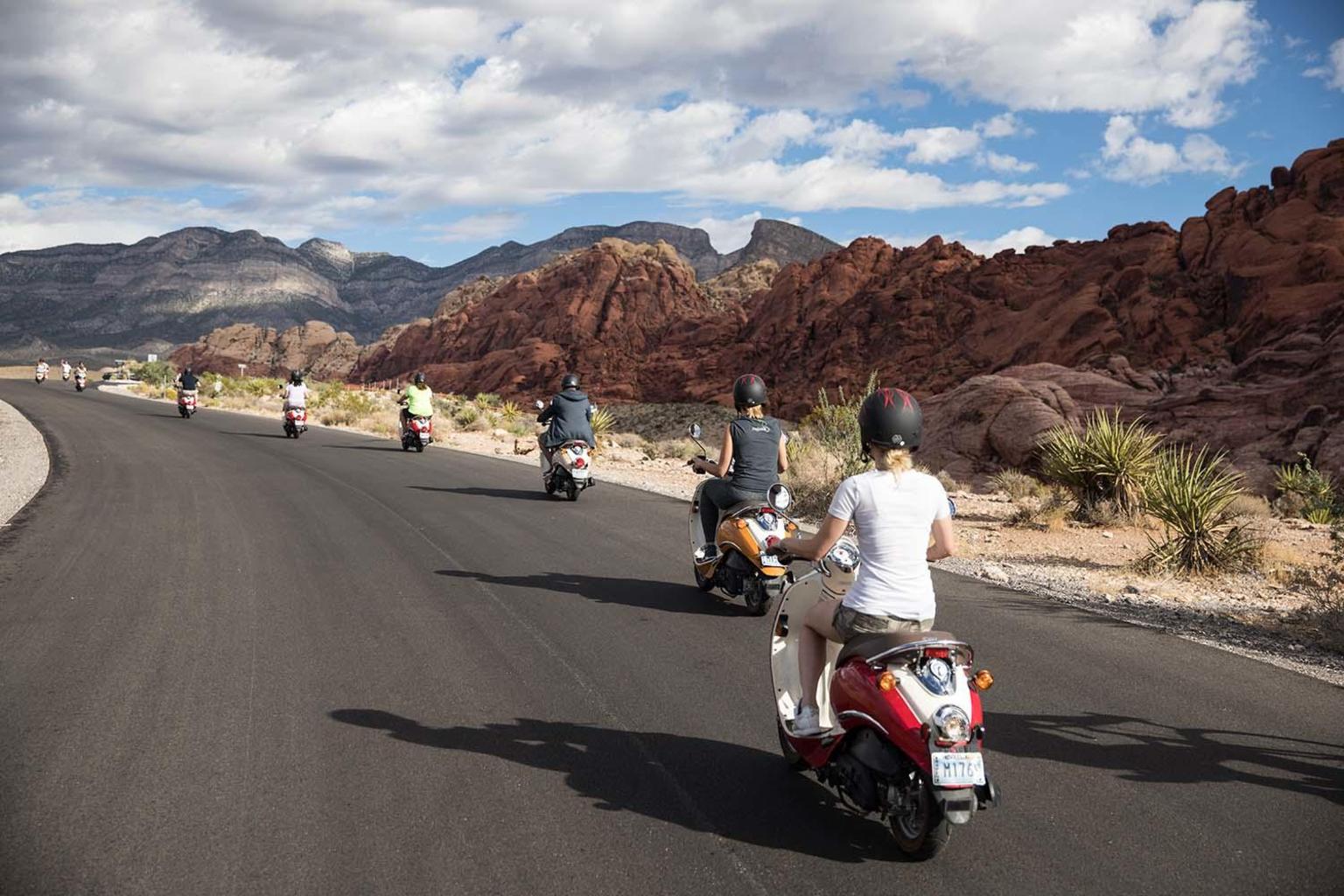 Scooter tour in Red Rock Canyon