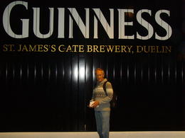 Photo of My husband's excitement, having his photo taken at the famous gate Waiting for the tour to start. , Tracey F - October 2014