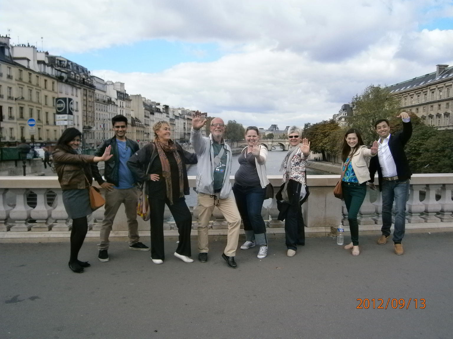 The whole group gathered