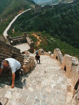 Photo of Simatai West to Jinshanling Great Wall hike There are some very steep sections of the wall here , Dean S - May 2015