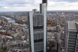 Photo of The maintower view of Frankfurt. Commerzbank is pictured here in front of the city centre. , David Lally - December 2014