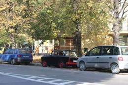Photo of Trabant Parked in the Nowa Huta This is the ride that we have during our tour to Nowa Huta - October 2008